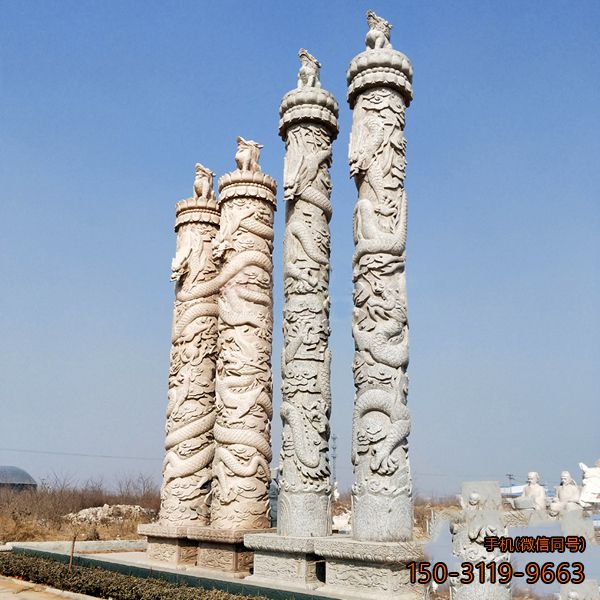 龍浮雕柱子_企業(yè)景觀(guān)標(biāo)識(shí)