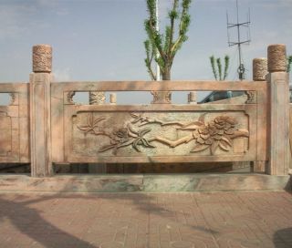 新中式景觀拱橋欄桿廠家_曲橋護欄效果圖高度設(shè)計