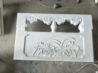 大雄寶殿石欄桿效果圖-寺院石材護欄圖案設(shè)計