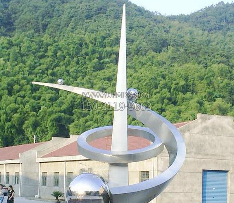 園林大型不銹鋼標(biāo)識(shí)雕塑