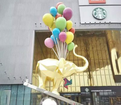 創(chuàng)意抽象氣球小狗室內(nèi)景觀雕塑有什么寓意？