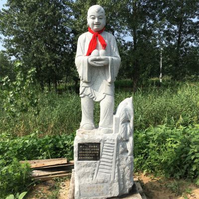 24孝故事人物，懷橘遺親石雕