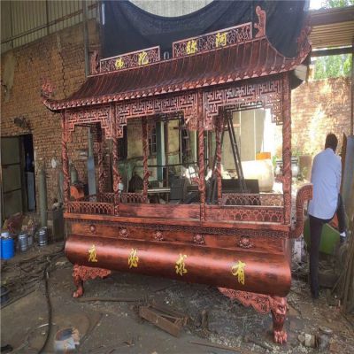 有求必應(yīng)銅雕香爐，寺廟焚香爐
