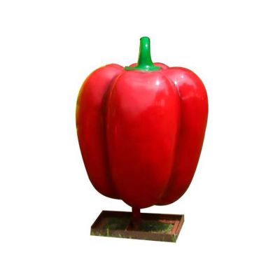 紅辣椒，玻璃鋼仿真蔬菜雕塑