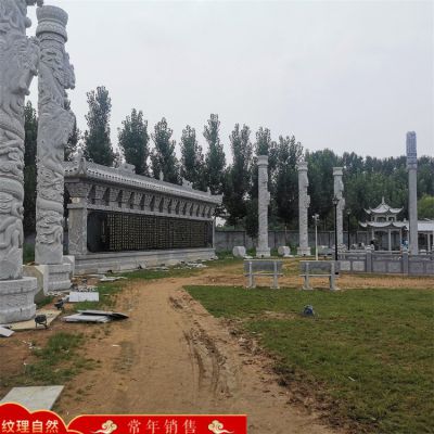 景區(qū)園林石雕龍柱、涼亭、影壁墻，庭院建筑構(gòu)件定制生產(chǎn)