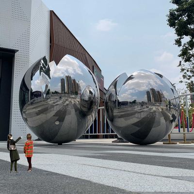戶外不銹鋼、鏡面球體雕塑