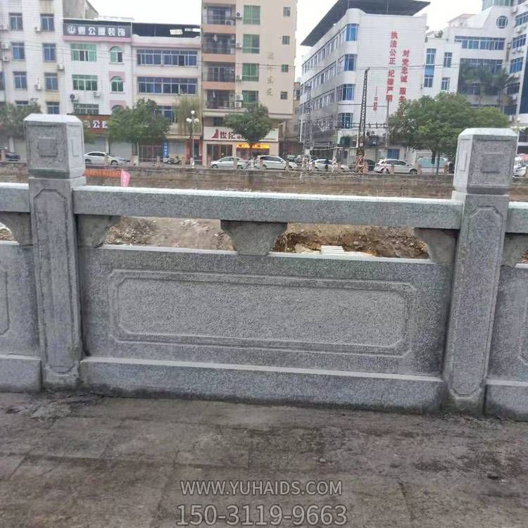 石雕欄桿欄板花崗巖升旗臺河道圍護(hù)欄雕塑
