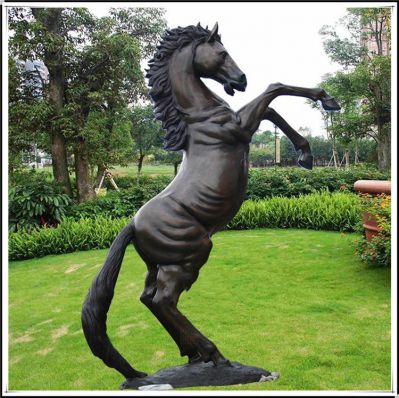 玻璃鋼立馬，仿銅馬兒