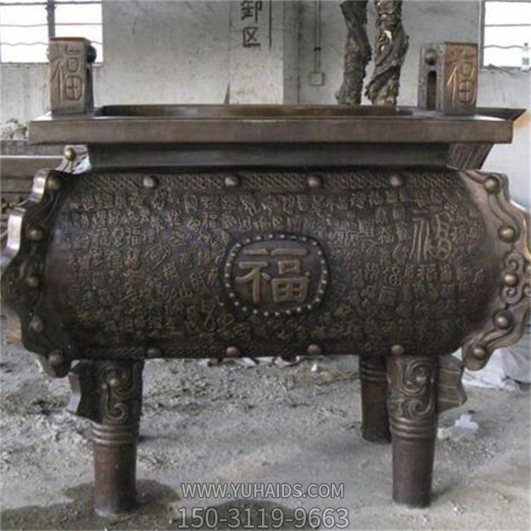 庭院銅雕戶(hù)外大型線路香爐雕塑