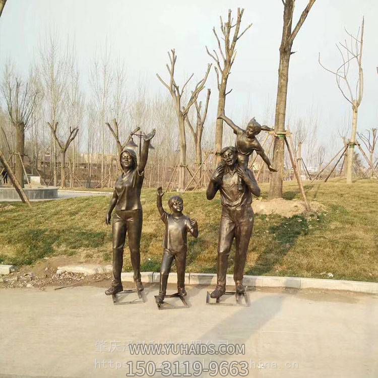 玻璃鋼仿銅人物園林戶(hù)外景觀擺件雕塑