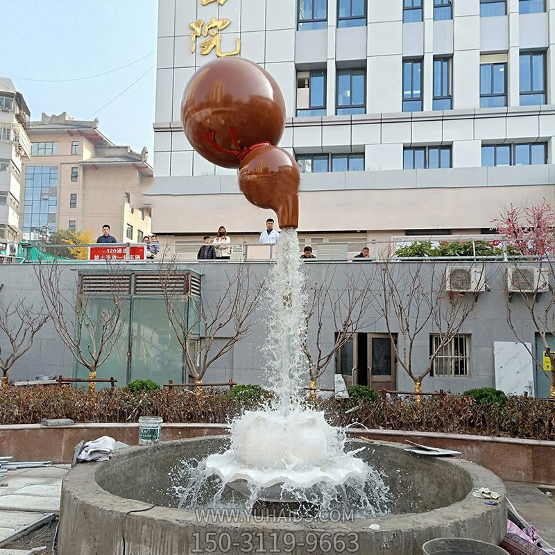 天壺“添?！眲?chuàng)意景觀葫蘆雕塑