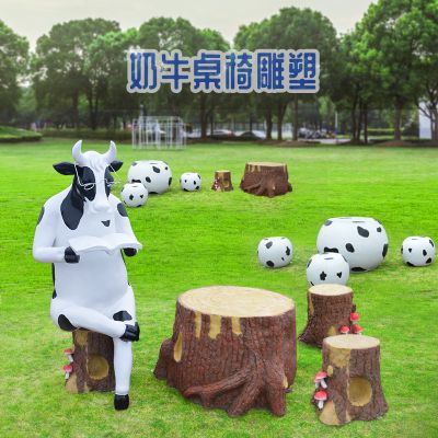 玻璃鋼抽象桌椅雕塑是怎么制作出來(lái)的？