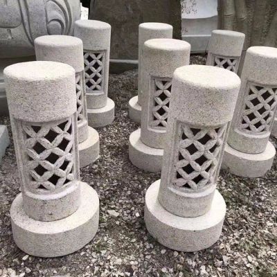 石燈，花崗巖園林石雕燈具