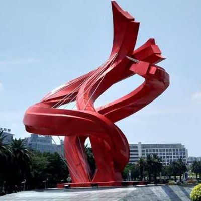 不銹鋼戶(hù)外廣場(chǎng)景觀標(biāo)志雕塑