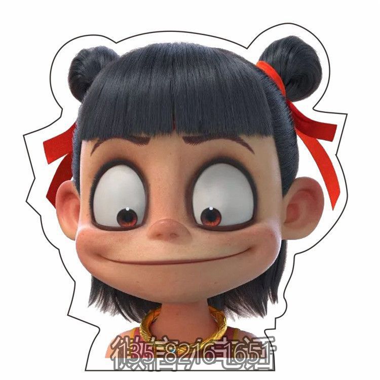 網(wǎng)紅魔童降世哪吒雕塑，樹(shù)脂玻璃鋼卡通人物雕塑