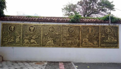 六藝（禮樂(lè)數(shù)御書射）銅浮雕裝飾畫